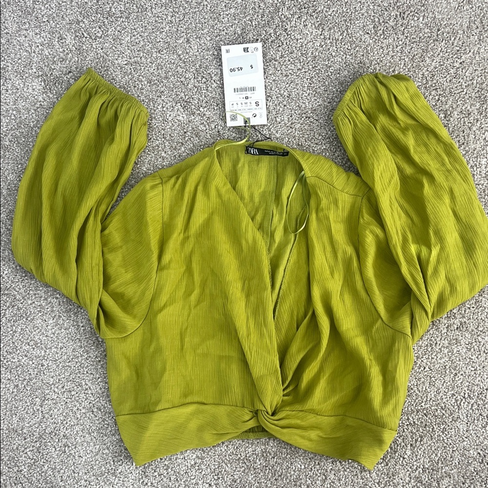 Zara Twist Front Crop Top